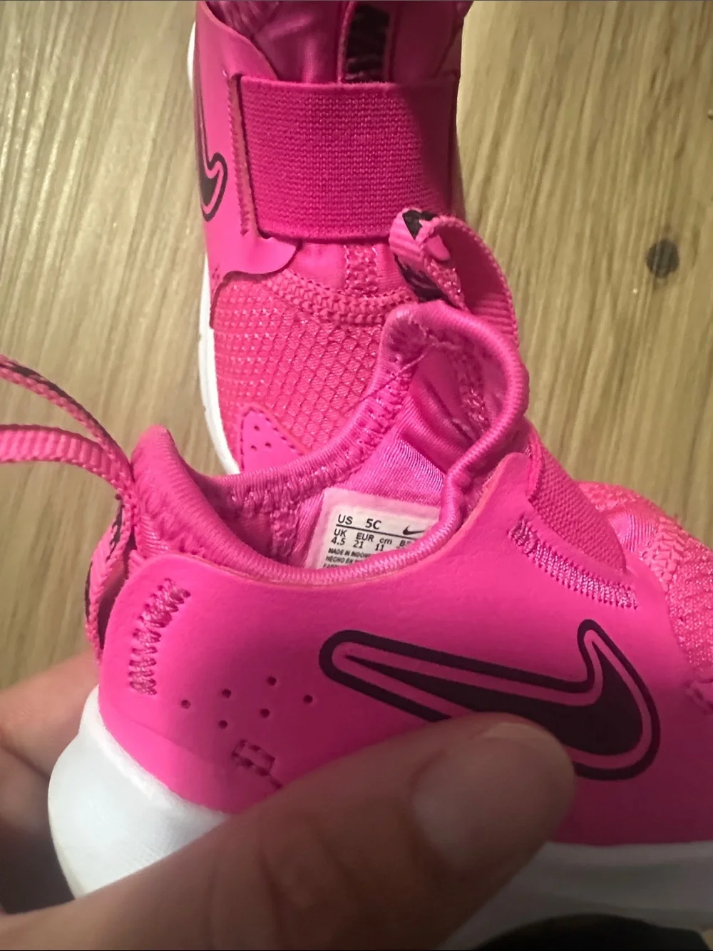 Nike Kids Bright Pink Slip-On Athletic Sneakers